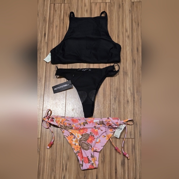 💚 NWT Aerie Swim and Pretty Little Thing Bundle Set - Picture 1 of 11